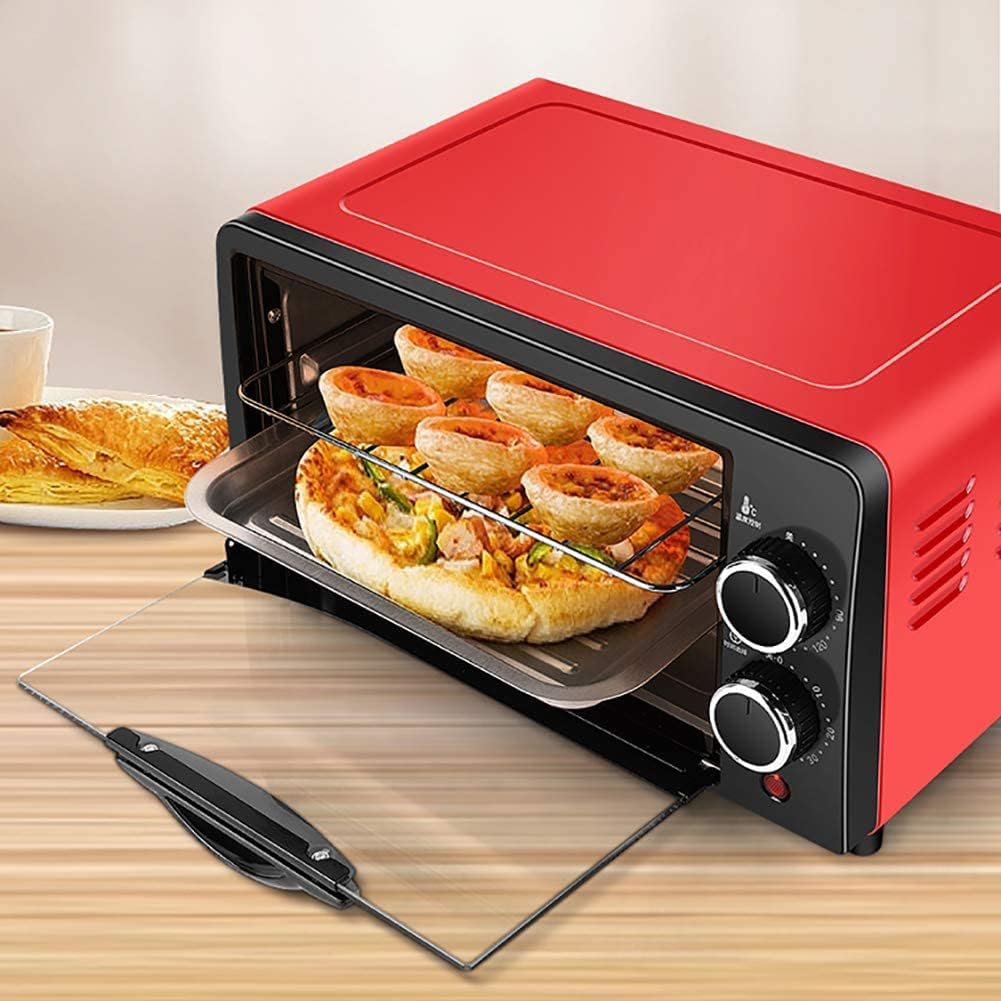 12L Mini Countertop Electric Toaster Oven Baking Making Oven Multifunctional Desktop Pizza Bread Baking Machine Toaster (Size : 220V European standard)