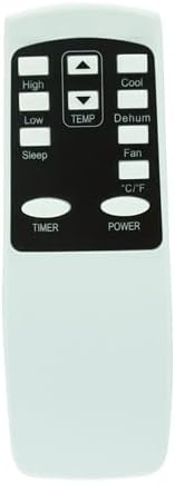 Remote Control for Juskys MK950W2 & Nepo NPP-O110C & Della 048-GM-48334 & LifePlus NPL-06C/X1E NOL-06CX1E Portable Room Window Air Conditioner