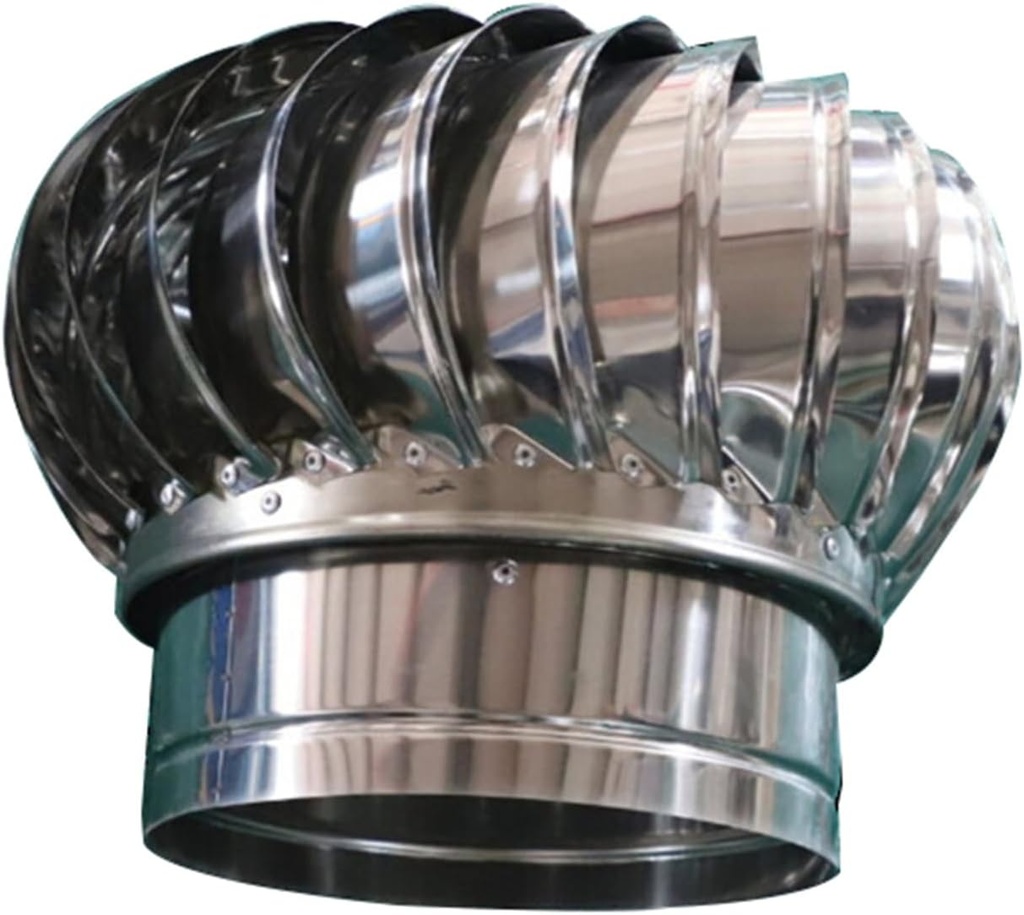 EDLE Ventilated Cap Powerless air Cap 304 Stainless Steel roof Ventilator Outdoor Exhaust Fan Ventilation Fan Ventilation Ball Exhaust Outlet (Small : 250mm/9.8in)