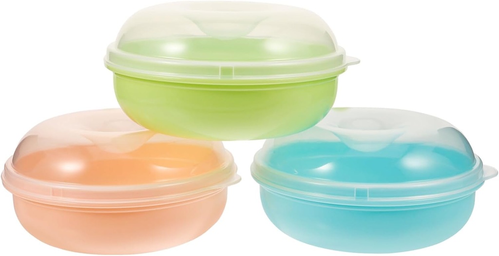 3pcs Blue Bread Box Airtight Storage Container for Fridge Bread Keeper Lids Large Organizer for Kitchen Countertop