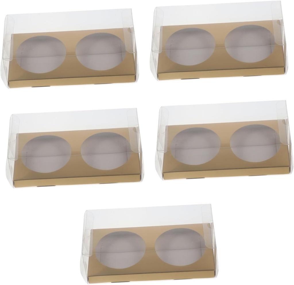 Garneck 10pcs Dessert Packing Boxes -yolk Puff Containers for Bakery Capacity Easy to Use for Packaging and Home Baking