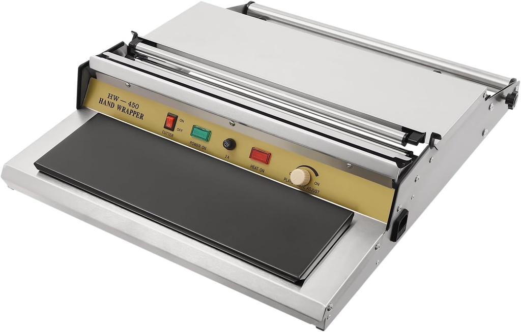 HAND WRAPPING MACHINE, WIDTH FILM WRAPPER, WRAPPING MACHINE FOR FOOD PACKAGING