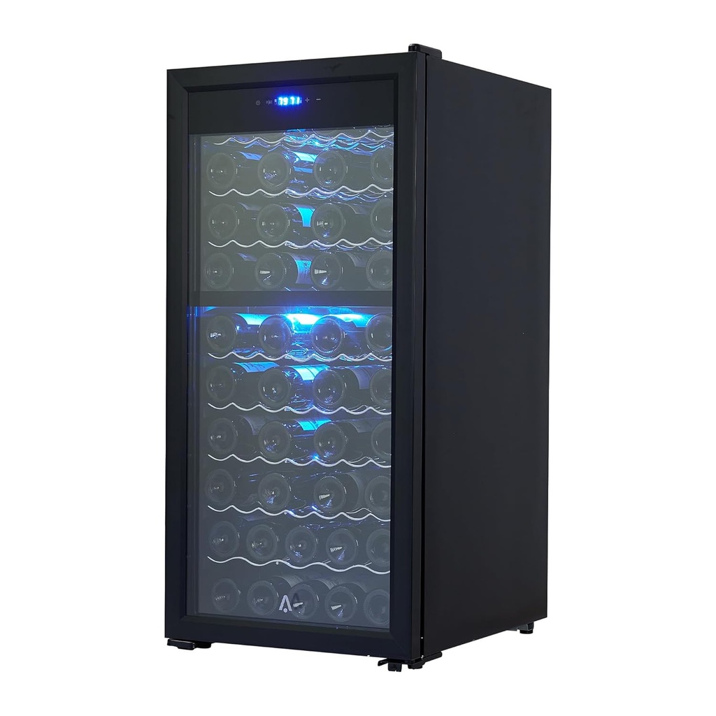 66 Bottle Freestanding Wine Fridge, Dual Zone Compressor Wine Cooler with 41℉-64℉ Digital Temperature Control, Double Tempered Glass Door, 5.86 Cu.Ft, capacity for Soda Beer Wine