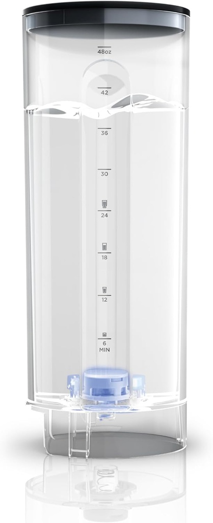 Ninja WCX01WR Thirsti 48oz Removable Water Reservoir, Black. Only Compatible with the Thirsti Drink System WC1001, Clear