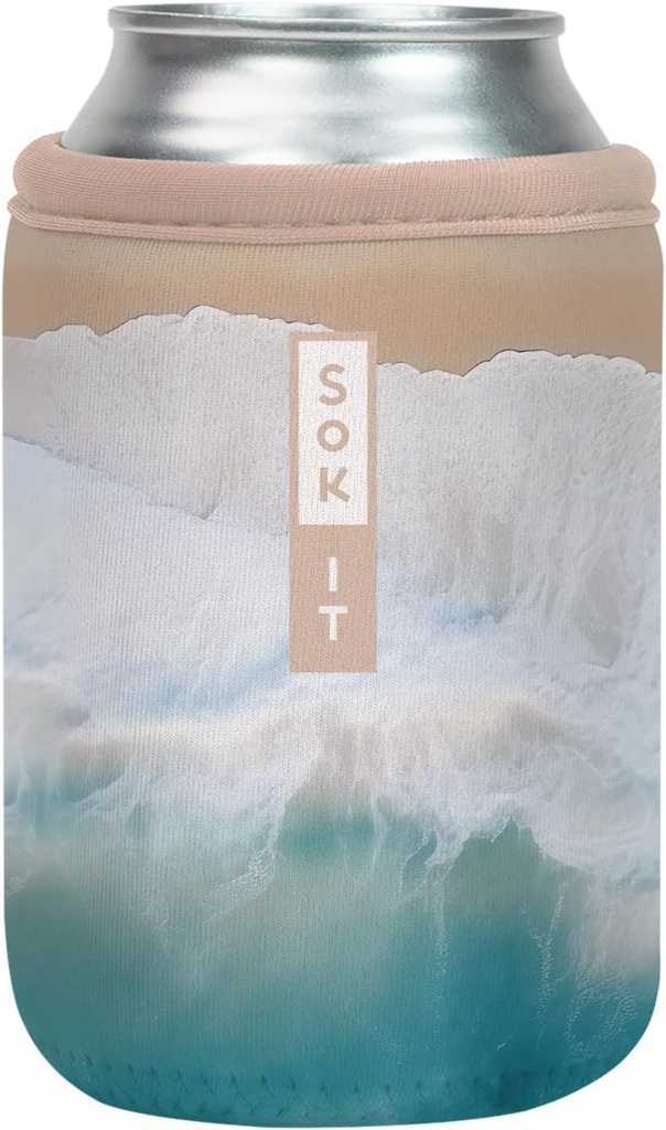 Sok It CanSok Sleeve for Beer & Soda Insulated Neoprene Cover (Ay, Bay Bay!, 12oz Can Sleeve)