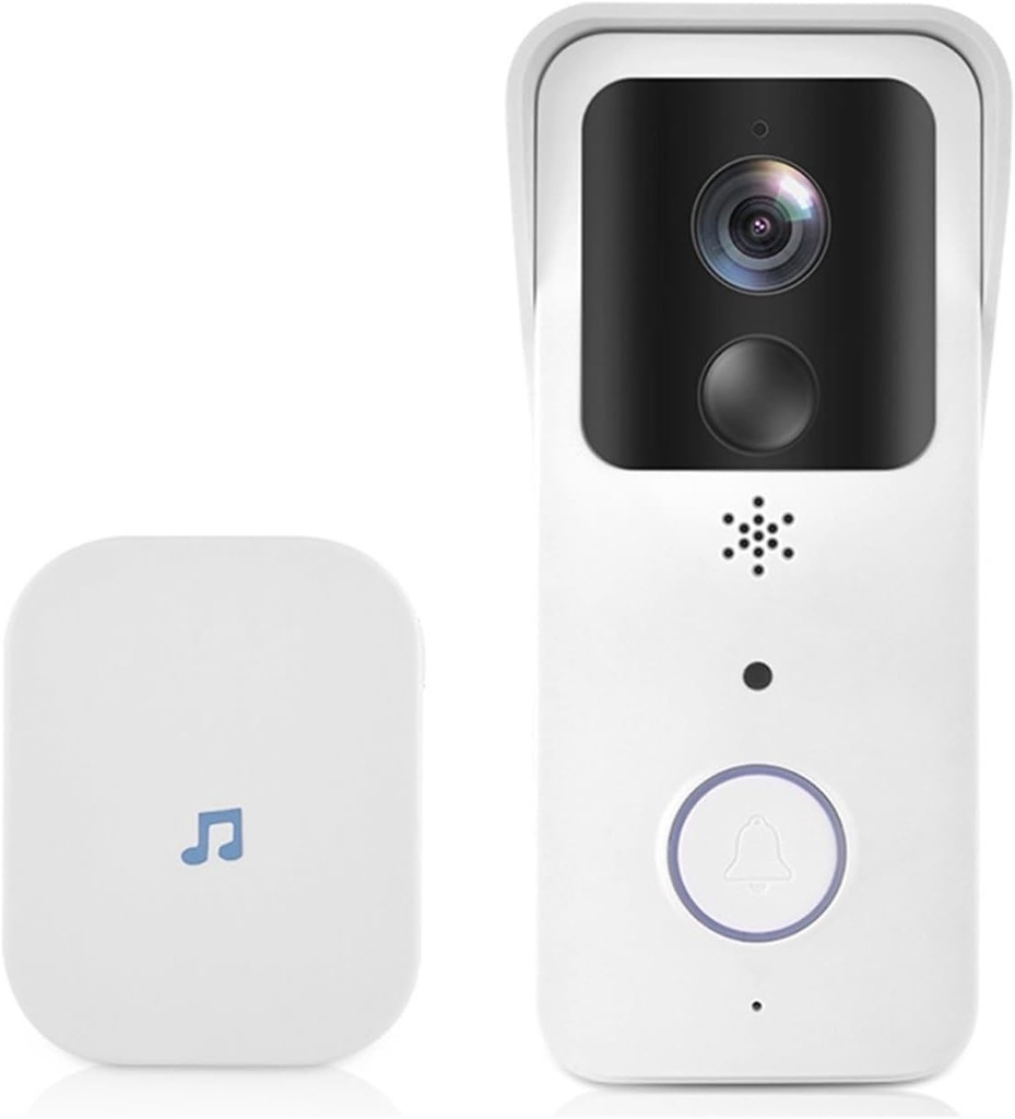 Video Doorbell, 2MP 1080P 5G Power WiFi Doorbell Visual Video Door Intercom Door Entry Peephole Viewer