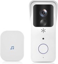Video Doorbell, 2MP 1080P 5G Power WiFi Doorbell Visual Video Door Intercom Door Entry Peephole Viewer