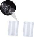 PRETYZOOM 10pcs Transparent Food Sealed Jars for Snacks Cookies and Tea Storage Lightweight Plastic Containers with Airtight Lids Diameter Height