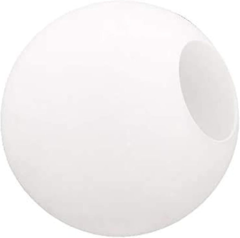 Lighting Fixture Replacement Globes Neckless Top Opening Frosted Opal White Glass Lamp Shades Diameter 4" Fitter 1.18" Multiple Specifications