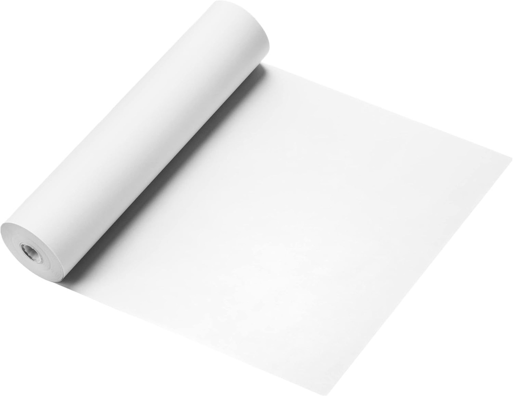 VBS - White Plastic Sheeting - 6 mil - (6' x 100') – White Plastic Roll for Spray Barrier, Roll of Plastic Sheeting Heavy Duty, Thick Plastic Sheeting, Polyethylene Film