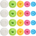 130Pcs Reusable Elastic Food Bowl Storage Covers, Sublaga Bowl Covers, Variety of 5 Translucent Stretchable Sizes and Colorful Dish Plate Covers, Alternative to foil, Plastic Wrap, BPA Free