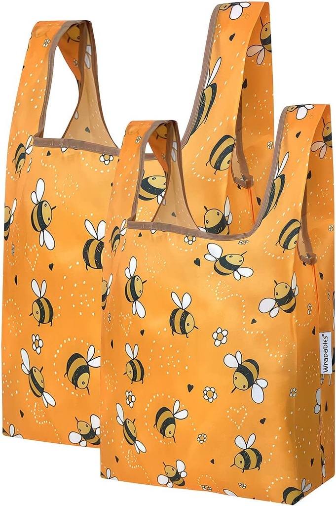 Bowbear Fun & Foldable JoliBag Reusable Shopping Bag (Set of 2)