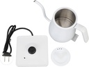 Gooseneck Electric Kettle, 1000w Stainless Steel Electric Hot Water Kettle Fast Heating Auto Power Off Gooseneck Pour Over Kettle for Coffee Tea (White)