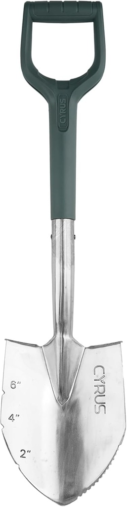 CYRUS Garden Shovel for Digging Stainless Steel,Shovels for Digging Heavy Duty 28 Inch,Garden Spade Shovel with Serrated Edges, Suitable for Yard