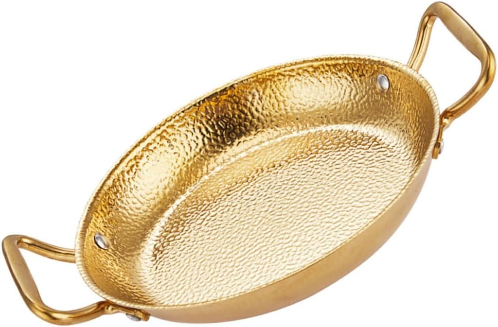 Cabilock Stainless Steel Double Handle Cooking Pan for Household Hot Pot Heat Resistant Kitchen Cookware with Rapid Even Heating Easy to Clean for Home and Restaurant Use