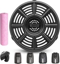 Air fryer Accessories for Ninja AF101 4 QT AF161 Max XL AF150 XL Air Fryer, 8.2'' Round Food Grade Air Fryer Grill Pan Grill Plate Crisper Plate Replacement Parts Tray Rack,Dishwasher Safe