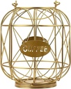 Coffee Holder Holder Espresso Holder Storage Organizer Container Snack Countertop Coffee Bar Office Golden