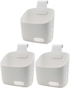 3pcs Detachable Handle Hanging Basket Set Kitchen Garlic and Onion Organizer Wall-mounted Storage for Bathroom Sundries and Kitchen Produce
