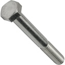 1/2-13 x 4 Hex Head Cap Screw Bolts, External Hex Drive, Stainless Steel 304, Partially Threaded, Stainless Steel, Quantity 10 by Fastenere