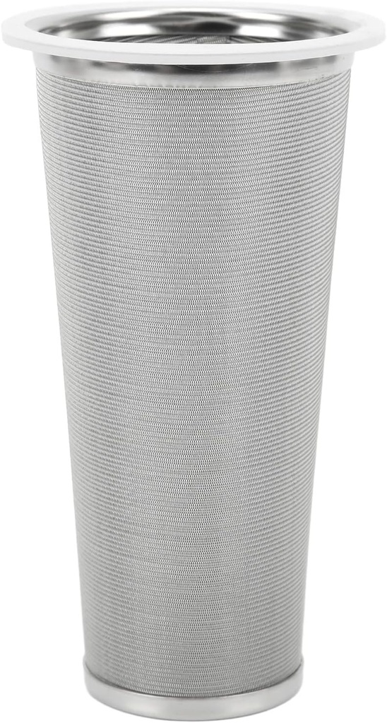 Coffee Filter Cold Brew Coffee Filter Cone Mesh, 304 Stainless Steel Cold Brew Filter for Mason Jar Wide Mouth Coffee Maker, Filter Cone Mesh with White Rubber Circle Infuser