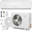 19 SEER 12000 BTU Split Air Conditioner, Ductless Mini-Split Inverter A/C Heat Pump System 115V, 42dB Ultra-Quiet, 3-in-1 Cooling/Heating/Dehumidifying, 25ft Pre-Line Set, White
