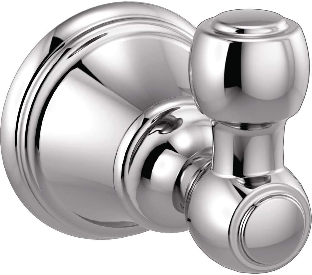 DELTA FAUCET Rubber Limited 73235 Woodhurst Single Towel Hook Bath Hardware Accessory in Polished Chrome