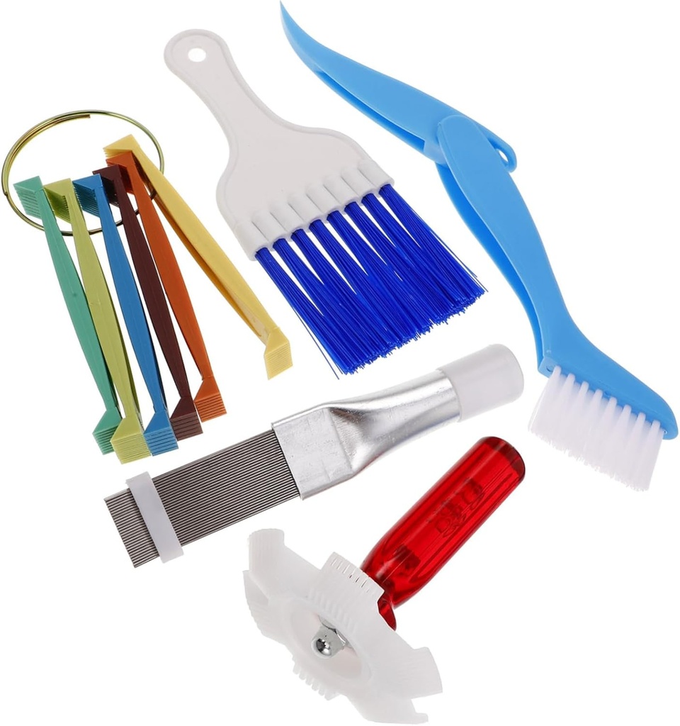 1 Set Air Conditioner Fin Comb Cleaner Kit for Coil Cleaning Use for Air Conditioners Refrigerators Multifunctional Dust Removal Tool