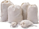 BigLotBags Premium Muslin Bags - Double Drawstring, 100% Organic Cotton, Premium Quality Eco Friendly Reusable Natural Bags. Pack of 25 (3 x 5 Inches)