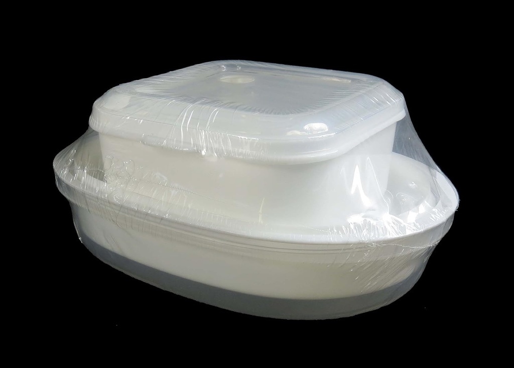 6 Piece Square Microwave Cookware Set with Bonus Microwave Steamer