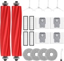 19 Pack Replacement Parts for Qrevo S/Qrevo Pro/Qrevo MaxV Robot Vacuum Cleaner Accessories Replacement Kits (2 Rolling Brush + 4 HEPA Filters + 4 Dust Bags + 4 Mop Pads + 4 Side Brushes)
