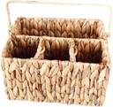 Woven Utensil Organizer Basket for Kitchen Countertop Storage Dividers Large Holder for Cutlery and Kitchen Accessories