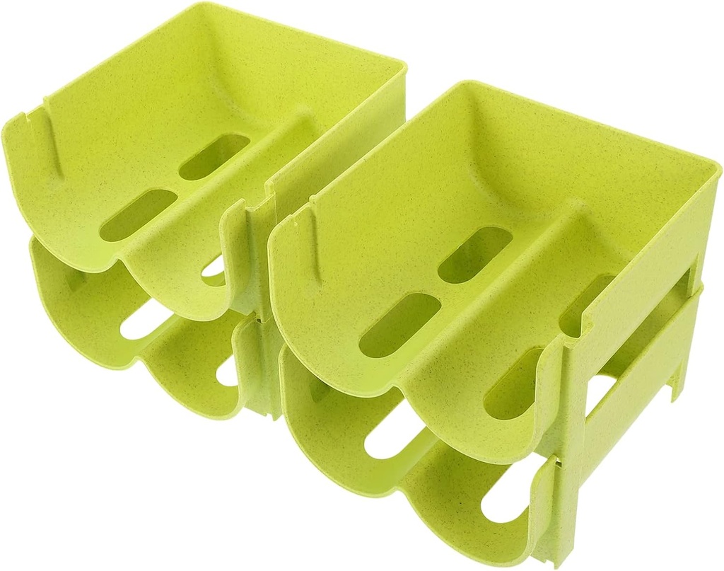 4pcs Stacked Wine Rack soda can Holder Shelf Bracket Tumbler Organizer Pantry Organization and Storage Soda Can Rack soda can Organizer Stackable can Rack pp Tableware Freezer