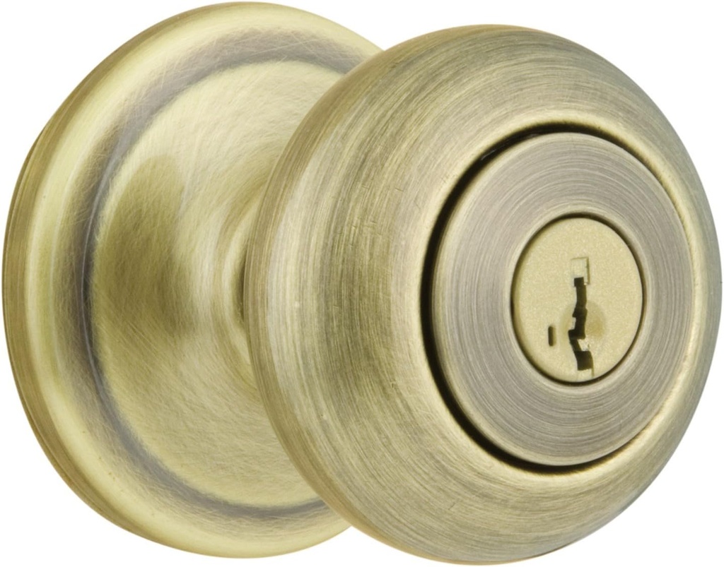 Kwikset Signature Series 97402-735 Antique Brass Juno Smartkey Entry Knob