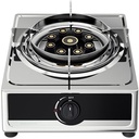 Single Burner Gas Stove - High Pressure Propane Burner for Countertop Cooking - Commercial Stainless Steel Gas Range