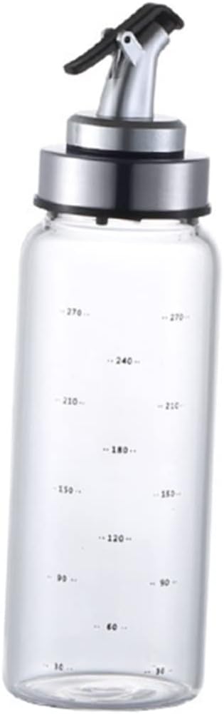 OUNONA 1Pc Oil Dispenser Vinegar Bottle Leakproof Sauce Container Food Grade Borosilicate Kitchen Gadget for Home Restaurant Creative Pour Spout Design Controls Oil Amount