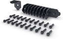 OZCO Laredo Sunset Standard 2" Rafter Clips with Matching Hardware, Black Powder-Coated Galvanized Steel Clips for Outdoor Wood Structures, 10-Pack, 56617