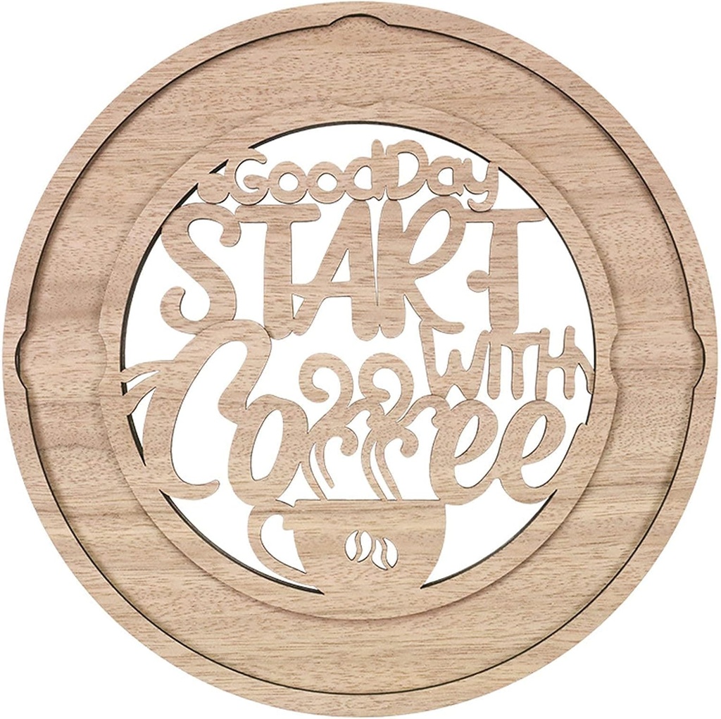 Coffee Capsule Holder Vintage Wall Mounted Coffee Pod Stand for Kitchen Bar Cafe Lounges (Start L)