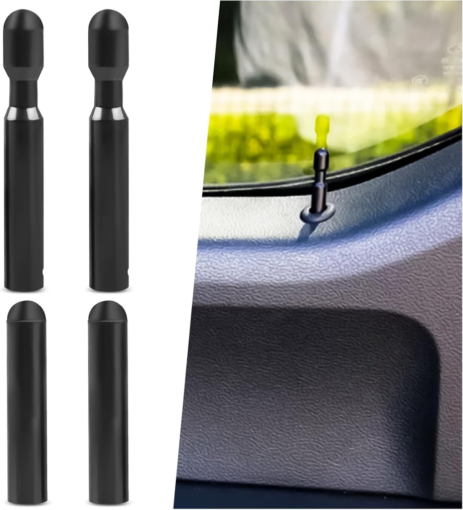 Car Door Lock Knobs Pull Pin Cap Compatible with F-150 OEM# FODZ-5421850-A, D9ZZ-6621850-B 4pcs Car Replacement F150 Accessories