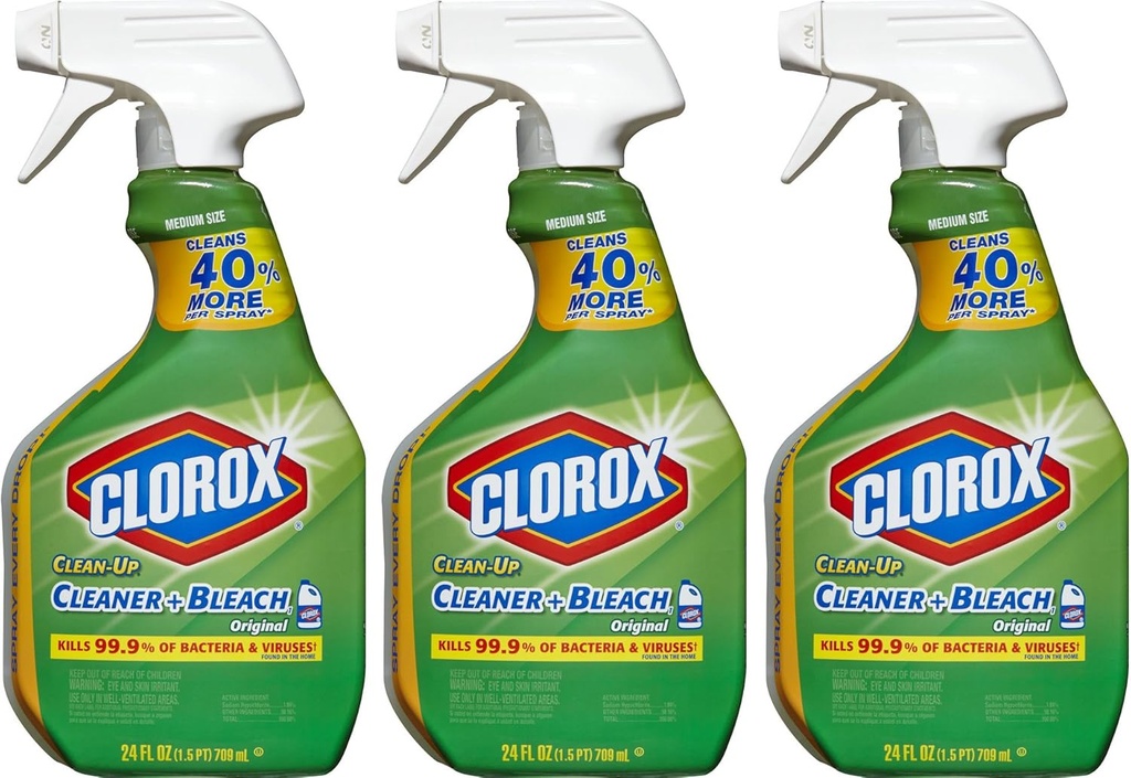 Clorox Clean-Up Bleach Cleaner Spray Value Pack