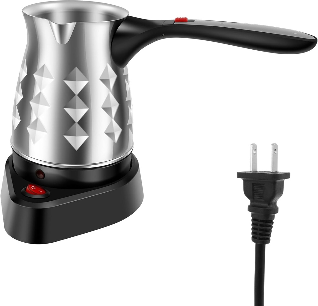 Electric Turkish Coffee Pot Maker, 500ML Electric Coffee Maker Machine Pot, Turkish Coffee Maker, Small Electric Coffee Maker for Camping Home Travel