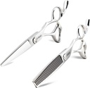 5.5 INCH hair cutting scissors and 5.5 INCH hair thinning scissors professional scissors
