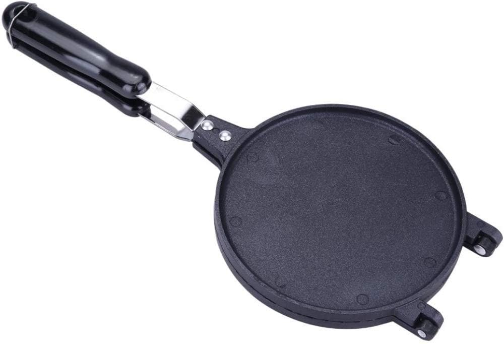 qiuqiu Ice Cream Cone Waffle Maker Mold, Non-Stick Egg Roller Aluminum Baking Tool for Home Kitchen, Manual Control