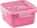 SnipsLock Airtight Square Lunch Box with Unicorn Theme, 5.9-Inch x 2.9-Inch