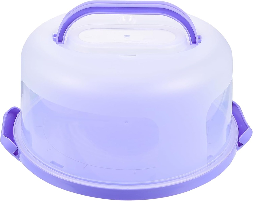 VALICLUD Reusable Thick Plastic Cake Box with Transparent Cover Portable Biscuit and Cupcake Storage Container for Party Favors Birthday Wedding Shower and Holiday Packaging