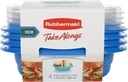 Rubbermaid TakeAlongs Food-Storage Container, Snack Food Storage OS 2.9 Cups 4PK