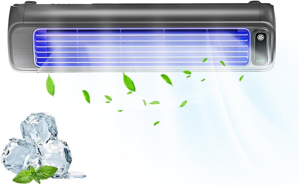 Outfany Cooling Ace , Portable Air Conditioners Portable Quiet, with 3 Speeds LED Display, Room Air Conditioners Portable Windowless USB charging, 24h Long-Lasting Battery Life -0203 ,darkgray-25