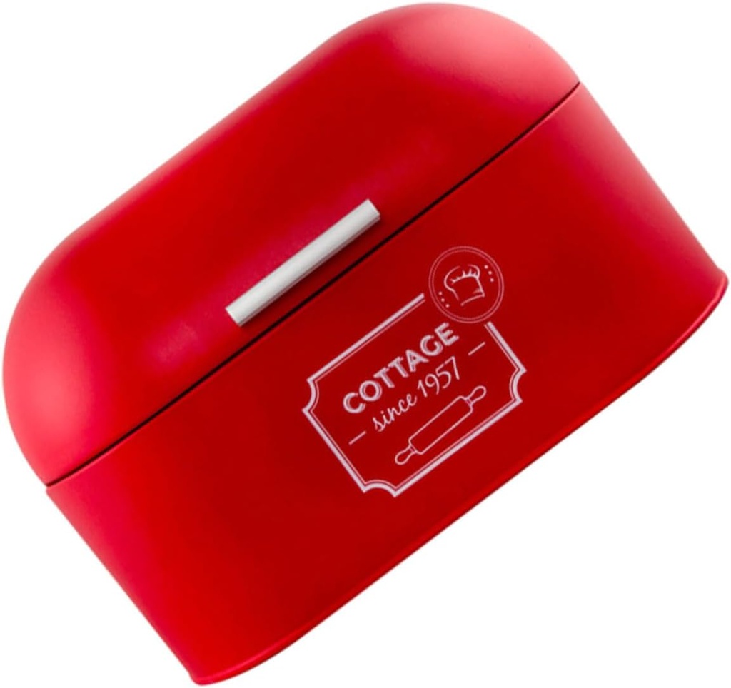 PRETYZOOM Compact Bread Box Insulated Metal Storage Box Food Container Bread Holder for Kitchen