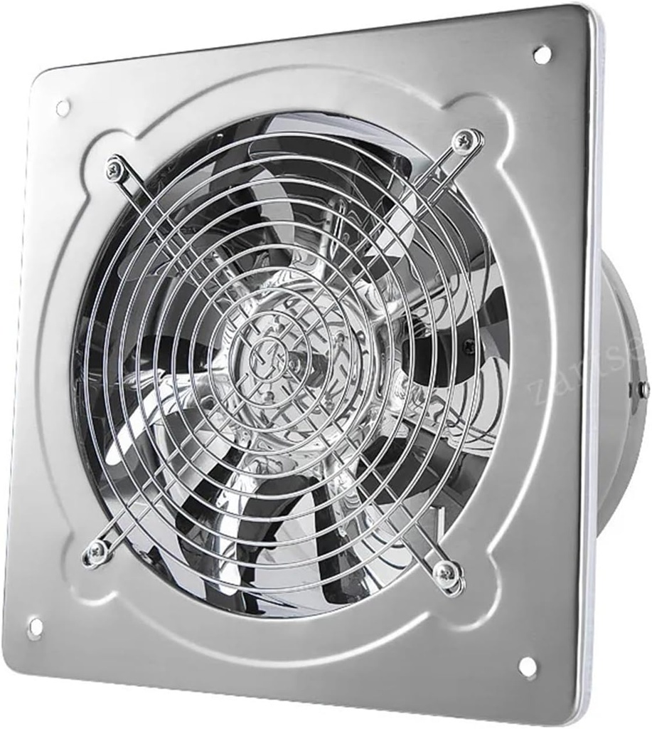 Ventilation Fan, 6''7''8'' Stainless Steel Kitchen Ventilator Exhaust Fume Household Fan Wall for Vent Bathroom, Kitchen(7inch)
