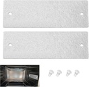 2 Pack W10915651 W10120230 Microwave Waveguide Cover Compatible with Whirl-Pool Microwave 5-3/8 x 1-3/4 Inches Also for J-ennAir, Kit-chenAid Built-in Microwaves