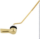 Hygie Rinse Toilet Tank Lever, Brushed Gold - Universal, Durable Metal, Includes Flapper Chain, Easy Installation, Replacement Kit for Toilet Handle